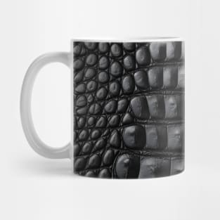 Classic Black Crocodile Print Mug